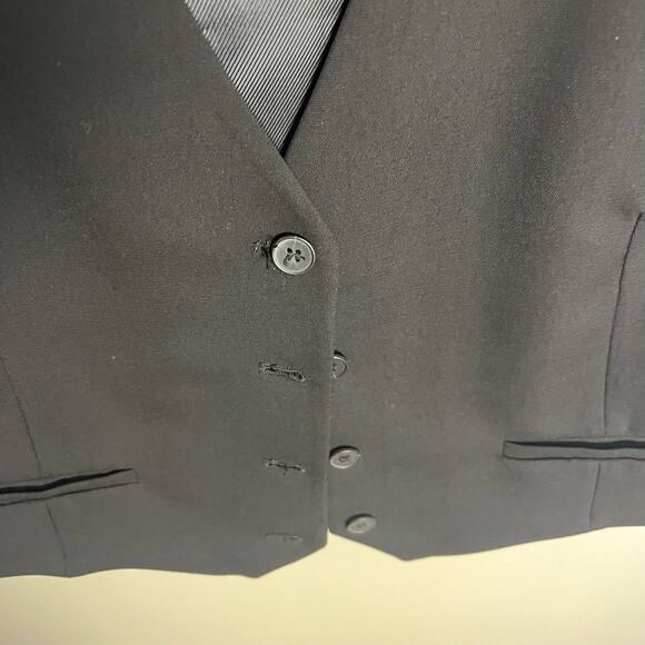 Zara Womens Tailored Black Short Vest Size Large - Picture 5 of 6